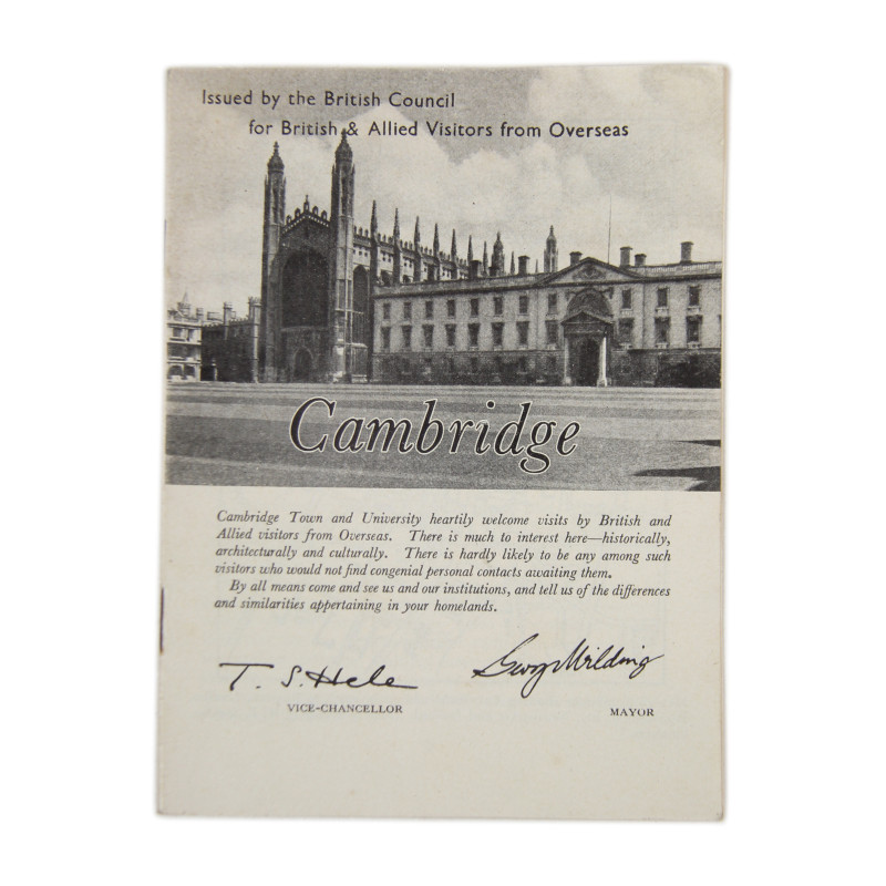 Booklet, Cambridge, For British and Allied visitors from Overseas