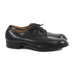 Chaussures basses, cuir noir, officier Royal Navy, WILSON & WATSON Ltd 1942, pointure 44