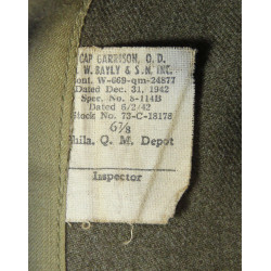 Cap, Garrison, Infantry, British Made Glider patch, Size 6 7/8, 1942