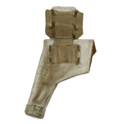 Holster en web, blancoté, Military Police M.P., 1942-1944