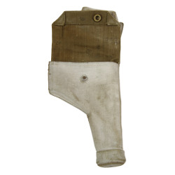 Holster en web, blancoté, Military Police M.P., 1942-1944