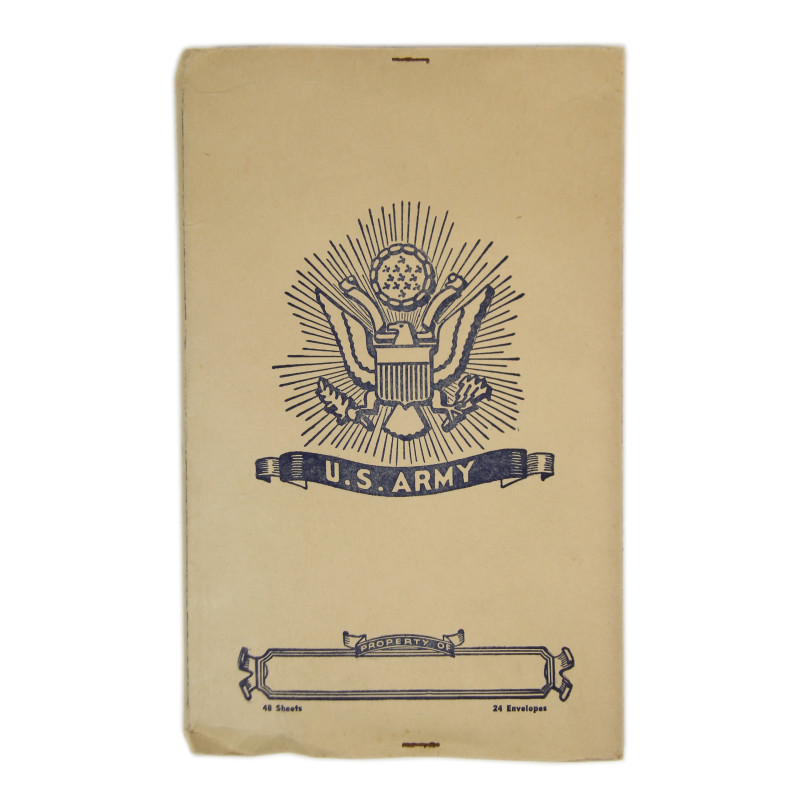 Stationery, papier à lettre et enveloppes, US Army, 1944