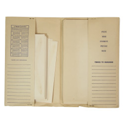 Stationery, papier à lettre et enveloppes, US Army, 1944