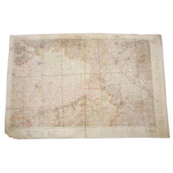 Map, German, Antwerpen - Lüttich, Belgium, 1942, Luftwaffe