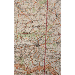 Carte allemande, Anvers - Lüttich, Belgique, Luftwaffe, 1942