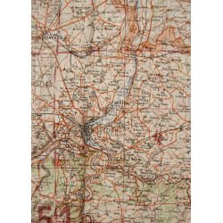 Carte allemande, Anvers - Lüttich, Belgique, Luftwaffe, 1942