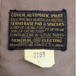 Cover, Automatic Pilot, electrically heated, B-17, USAAF