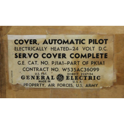 Cover, Automatic Pilot, electrically heated, B-17, USAAF