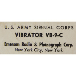 Kit, vibrator, Radio Receiver BC-728-C, 1943