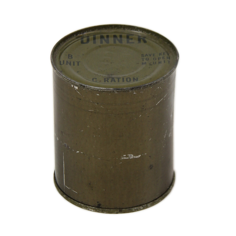 Ration C, US Army, DINNER, B Unit