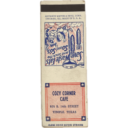 Matchbook, Grotesque images of Hitler and Tojo