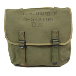 Bag, Field, M-1936, OD 7, Kadin, 1944, Maj. Arnold Barben, Corps of Engineers, CBI