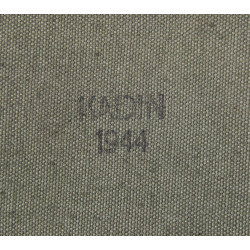 Bag, Field, M-1936, OD 7, Kadin, 1944, Maj. Arnold Barben, Corps of Engineers, CBI