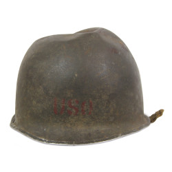 Casque M1, USO, United Service Organizations, officier, ETO