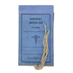 Booklet, Tag, Medical, Emergency, Sgt. Roy Ward, 13th Inf. Regt., 8th Infantry Division, ETO