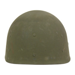 Helmet, M1, Fixed Loops, Cpt. Charles Maus, Co. K, 116th Inf. Regt., 29th Infantry Division, D-Day, Omaha Beach, WIA, Normandy