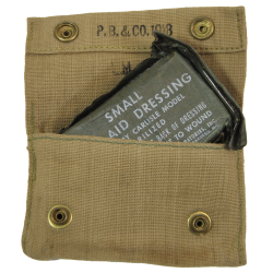 Pouch, First-Aid, M-1910, P.B. & CO. 1918, with First-Aid Packet