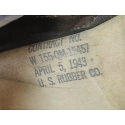 Bottes, Overshoes, U.S. RUBBER CO. 1942-1943, FSSF & Bataille des Ardennes