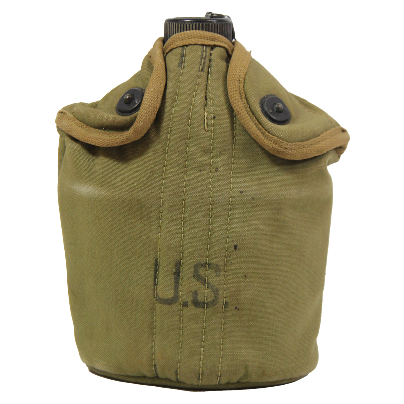 Gourde US Army, complète, avec housse British-Made, 1944