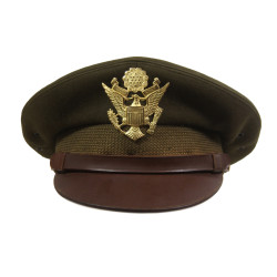 Officer's Visor Cap and Garrison Cap, US Army, Cpt. Robert Currier, Artillery