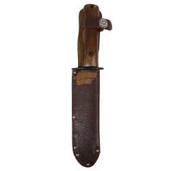 Knife, Survival, Type D, JOHN NOWILL & SONS, LTD., Sheffield, with Leather Scabbard