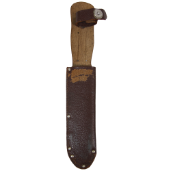 Knife, Survival, Type D, JOHN NOWILL & SONS, LTD., Sheffield, with Leather Scabbard