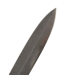 Dagger, Fighting, Stiletto, CASE, with Leather Scabbard