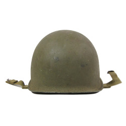 Helmet, M1, Fixed Loops, INLAND Liner, Lt. Cmdr. M. G. Carpenter, US Naval Reserve, Medical Corps, Guadalcanal, 1943