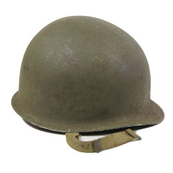 Casque M1, pattes fixes, liner INLAND, Lt. Cmdr. M. G. Carpenter, US Naval Reserve, Medical Corps, Guadalcanal, 1943