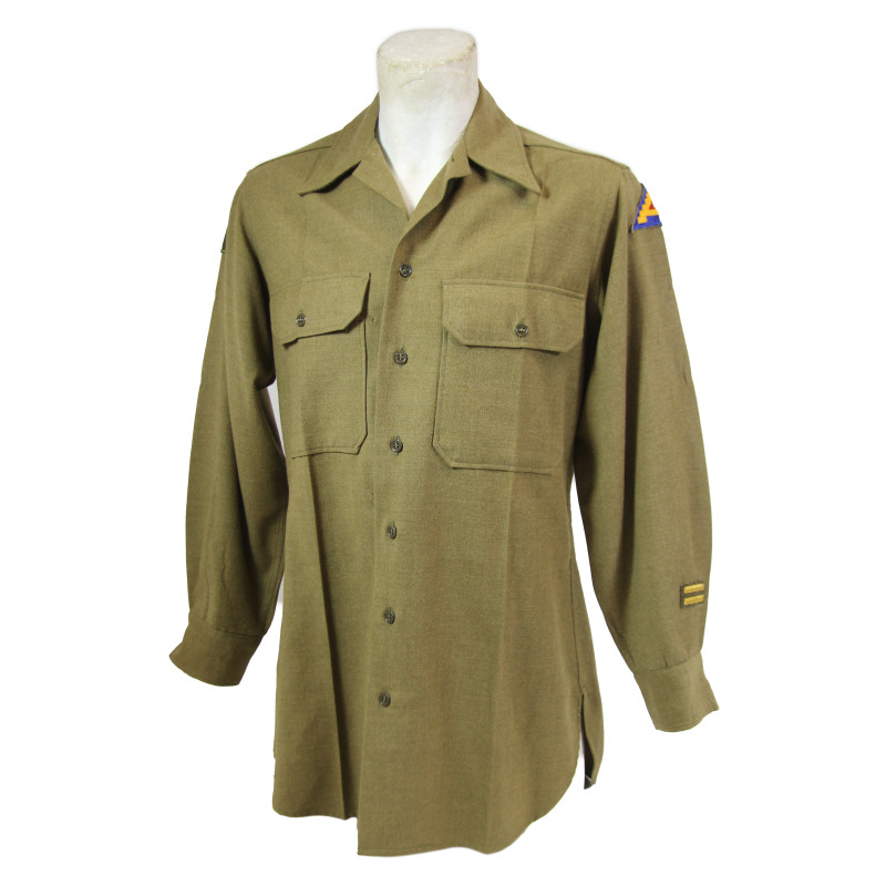 Chemise moutarde, Special, Seventh Army & First Army, 14 ½ x 32