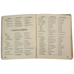 Livret, French Phrase Book, TM 30-602, 28 septembre 1943