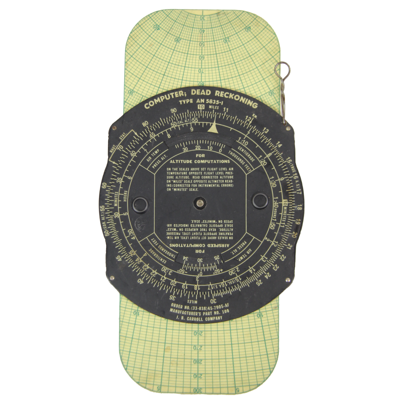 Règle à calcul, Type AN 5835-I, Dead Reckoning Computer, USAAF, 1945