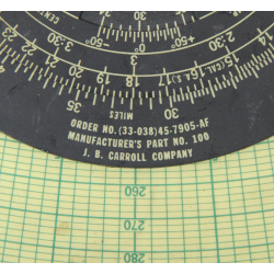 Règle à calcul, Type AN 5835-I, Dead Reckoning Computer, USAAF, 1945