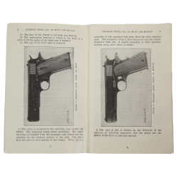 Manuel de campagne FM 23-35, Automatic Pistol, Caliber .45, M1911 and M1911A1, 1940, avec photo