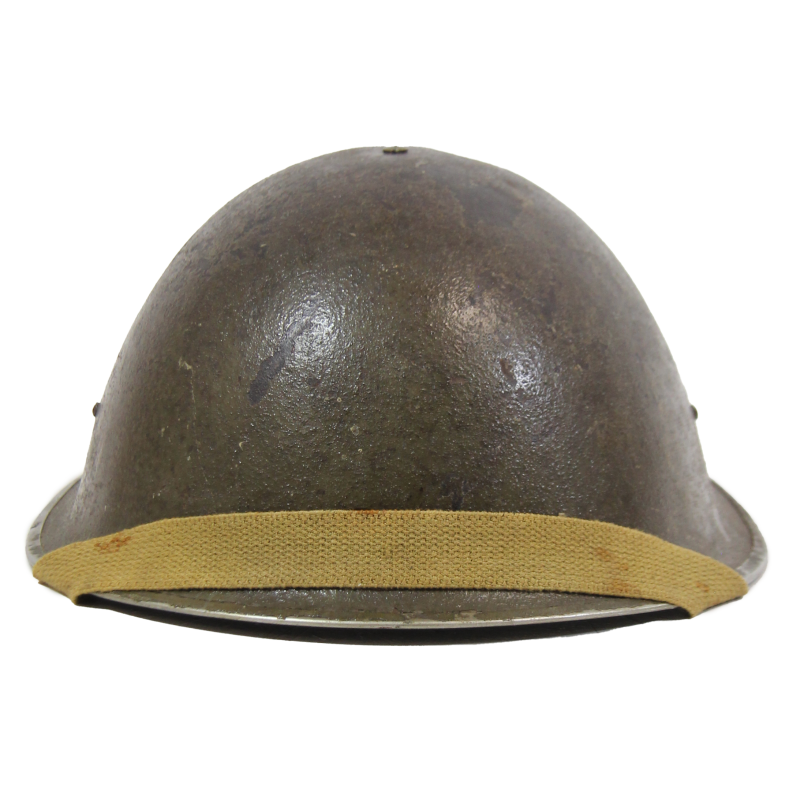 Helmet, Mk III, British, with Canadian Liner, VMC 1942, Size 7 ¼