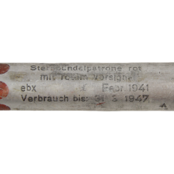 Flare, Signal, German, Sternbündelpatrone rot mit rotem Vorsignal, Red, 1941