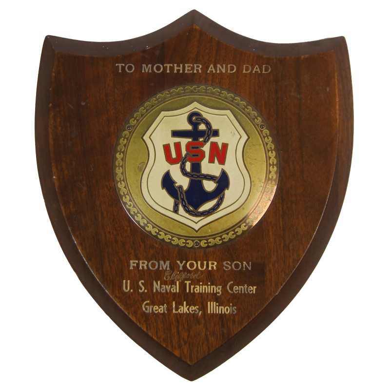 Plate, Wall, US Naval Training Center, Great Lakes, Illinois