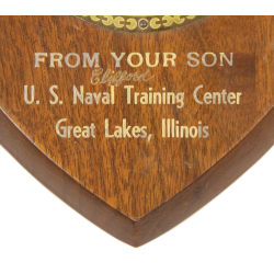 Plate, Wall, US Naval Training Center, Great Lakes, Illinois