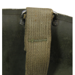 Casque M1, pattes fixes, liner HAWLEY, Sgt. Wilbur Bayones