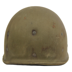 Casque M1, pattes fixes, liner HAWLEY, Sgt. Wilbur Bayones