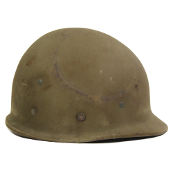 Casque M1, pattes fixes, liner HAWLEY, Sgt. Wilbur Bayones