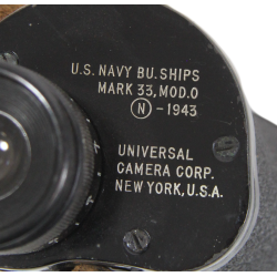 Binoculars, 6x30, Mark 33, US Navy, UNIVERSAL CAMERA CORP. 1943, with Case, Carrying