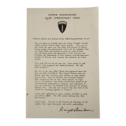 Statement, D-Day, General Dwight Eisenhower, June 5, 1944