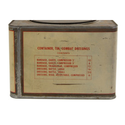 Container, Tin, Combat Dressings, US Navy Medical Department