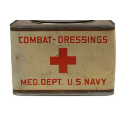 Container, Tin, Combat Dressings, US Navy Medical Department