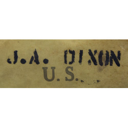 Bag, Field, M-1936, Rubberized, B.B.S. CO. 1943, John A. Dixon, 505th PIR, 82nd Airborne Division