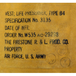 Preserver, Life, Type B-4, USAAF, 1943, 467th Parachute Field Artillery Battalion