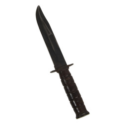 Knife, Fighting, MK 2, CAMILLUS, USMC, with Leather Scabbard, Cpl. Samuel Clegg, Fleet Marine Force