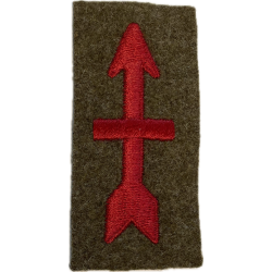 Insigne, 32nd Infantry Division, fabrication précoce, laine