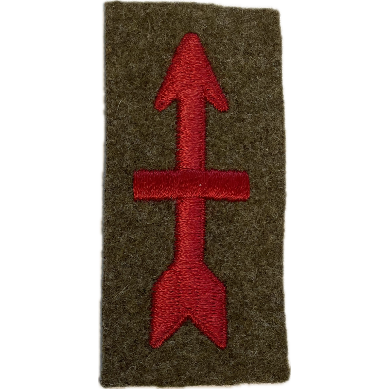 Insigne, 32nd Infantry Division, fabrication précoce, laine